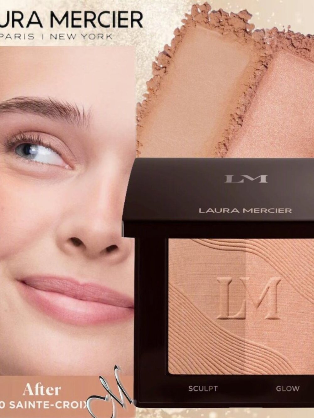 LAURA MERCIER Bronze Color Infusion Bronzer * ~ 10 SAINTE-CROIX (Duo) 9g NIB